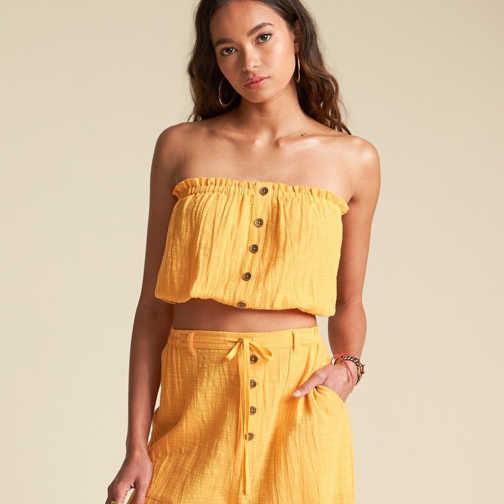 CRAZY SALE NWT Billabong Sincerely Jules Spring Rays tube top - Picture 2 of 3